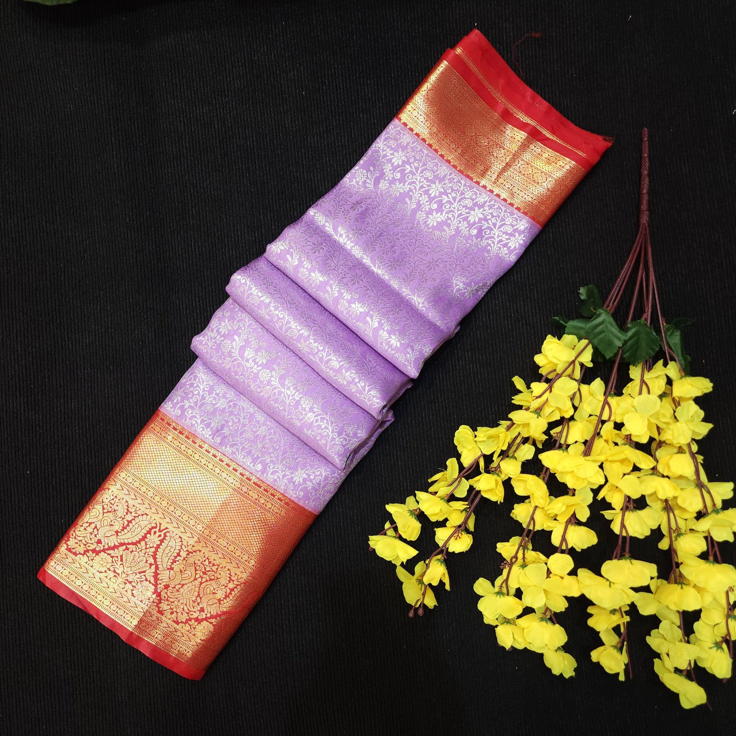 Special Lavender Semi Kanchi Pattu Saree