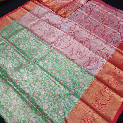 Semi Kanchi Pattu Tissue Sarees