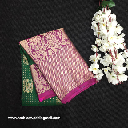 Kanchi Pattu Handloom Butta Light Weight Saree