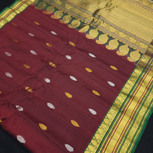 Gadwal Sico Pattu Handloom Sarees