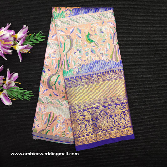 Buy Stunning Kanchi pattu mix paitani Lehenga [2 To 5 Years]