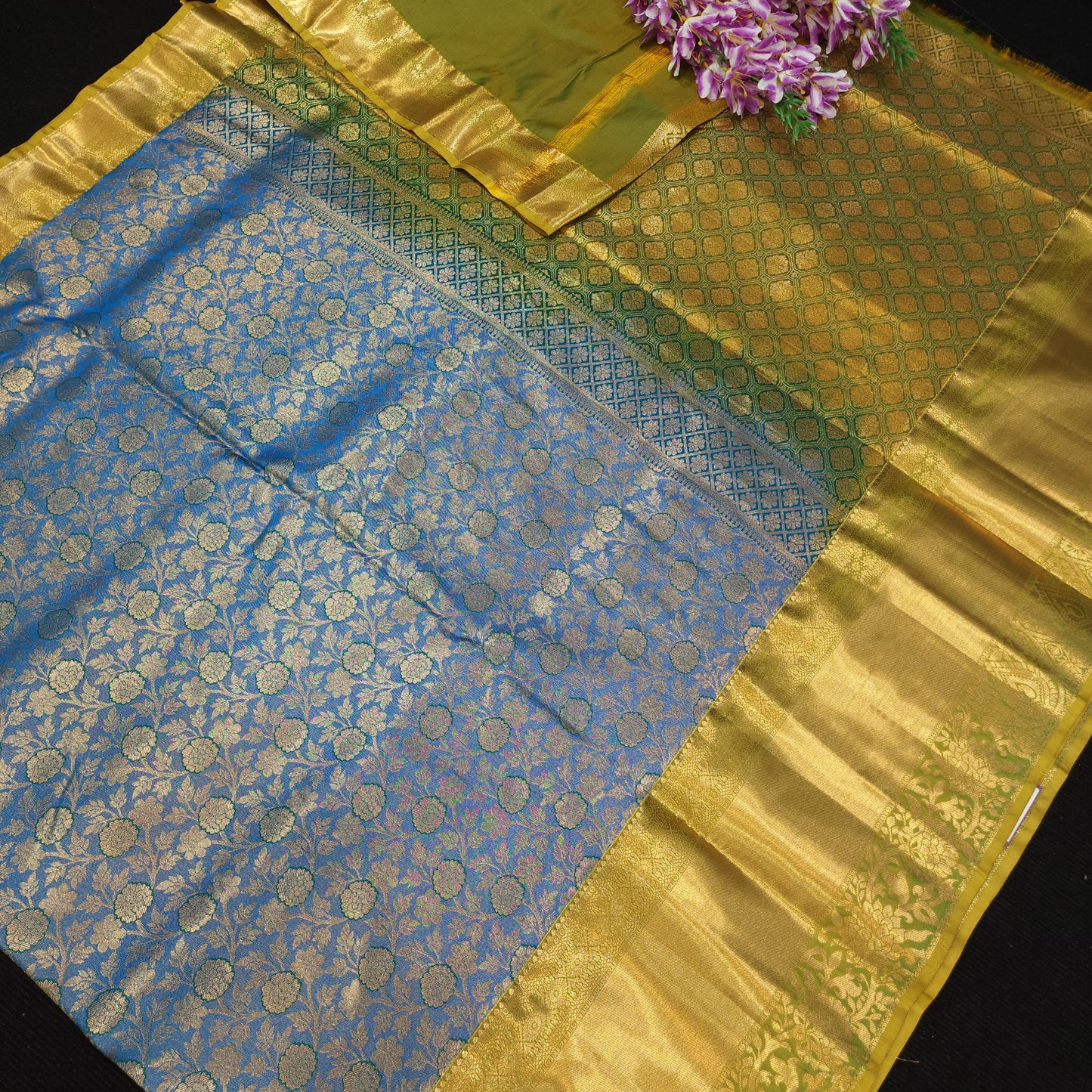 Semi Resham Kanchi Pattu Saree