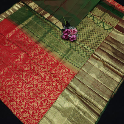 Handloom Pure Resham German Kanchi Pattu Saree