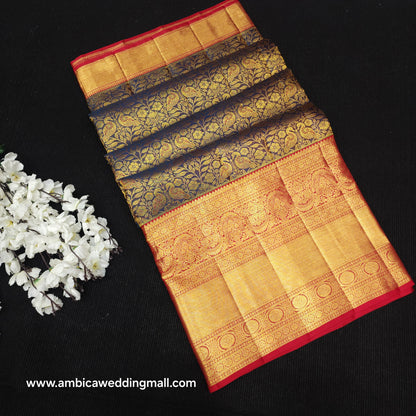 Pure Resham Bridal Kanchi Pattu Handloom Saree