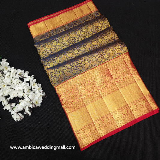 Pure Resham Bridal Kanchi Pattu Handloom Saree