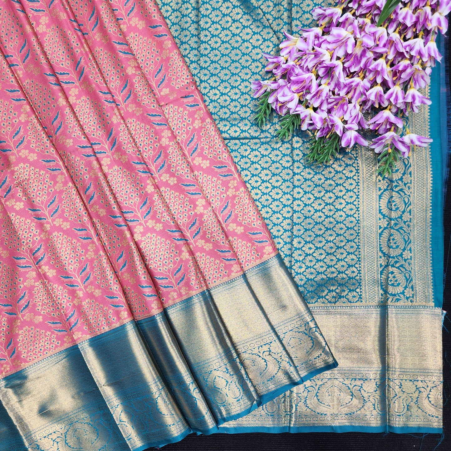 2 Gram gold zari semi kanchi pattu sarees ✨️