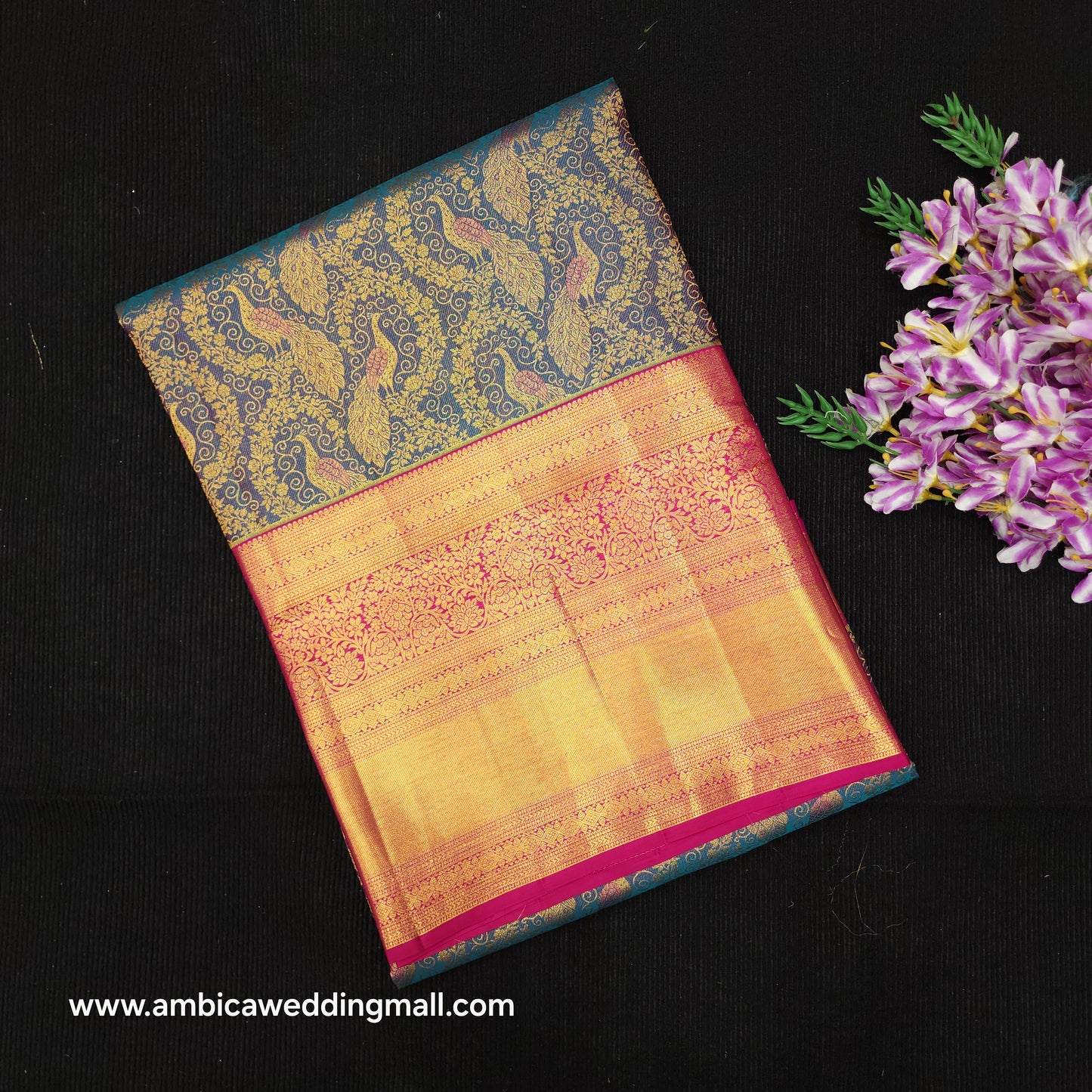 Bridal Resham Pure Handloom Kanchi Sarees