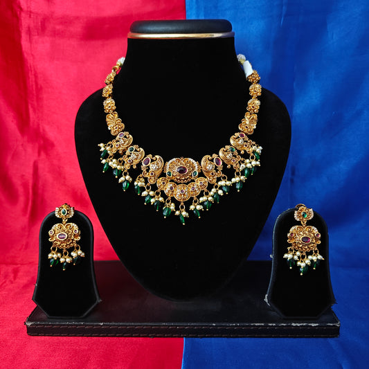 Beautiful Nakshi Short Necklace