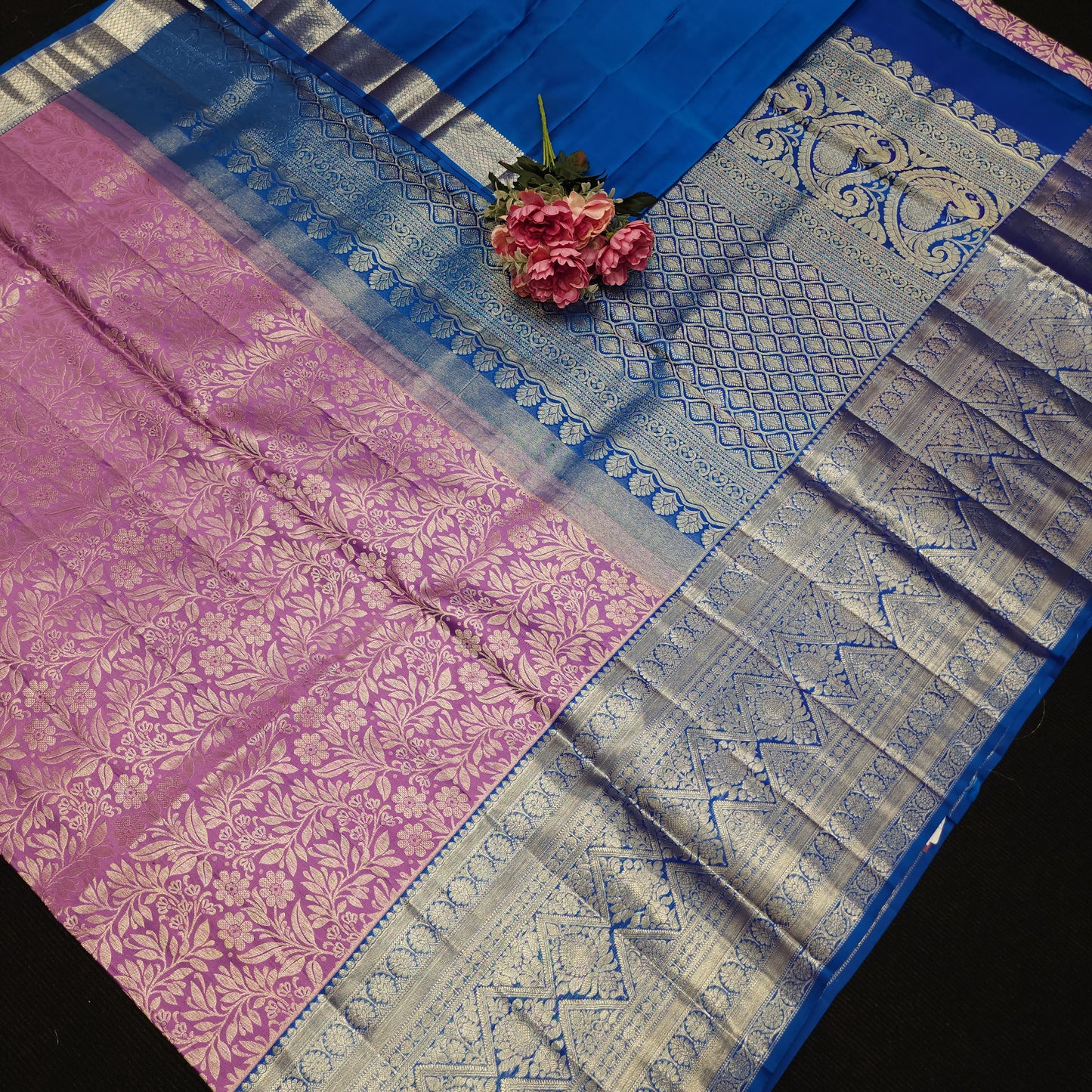 Handloom Pure Resham German Kanchi Pattu Saree