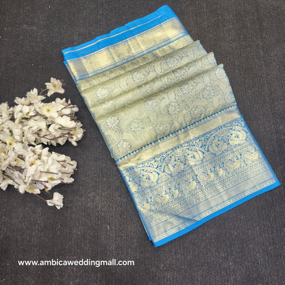 Pure Tissue Powerloom Bridal Kanchi Pattu Saree😍✨️