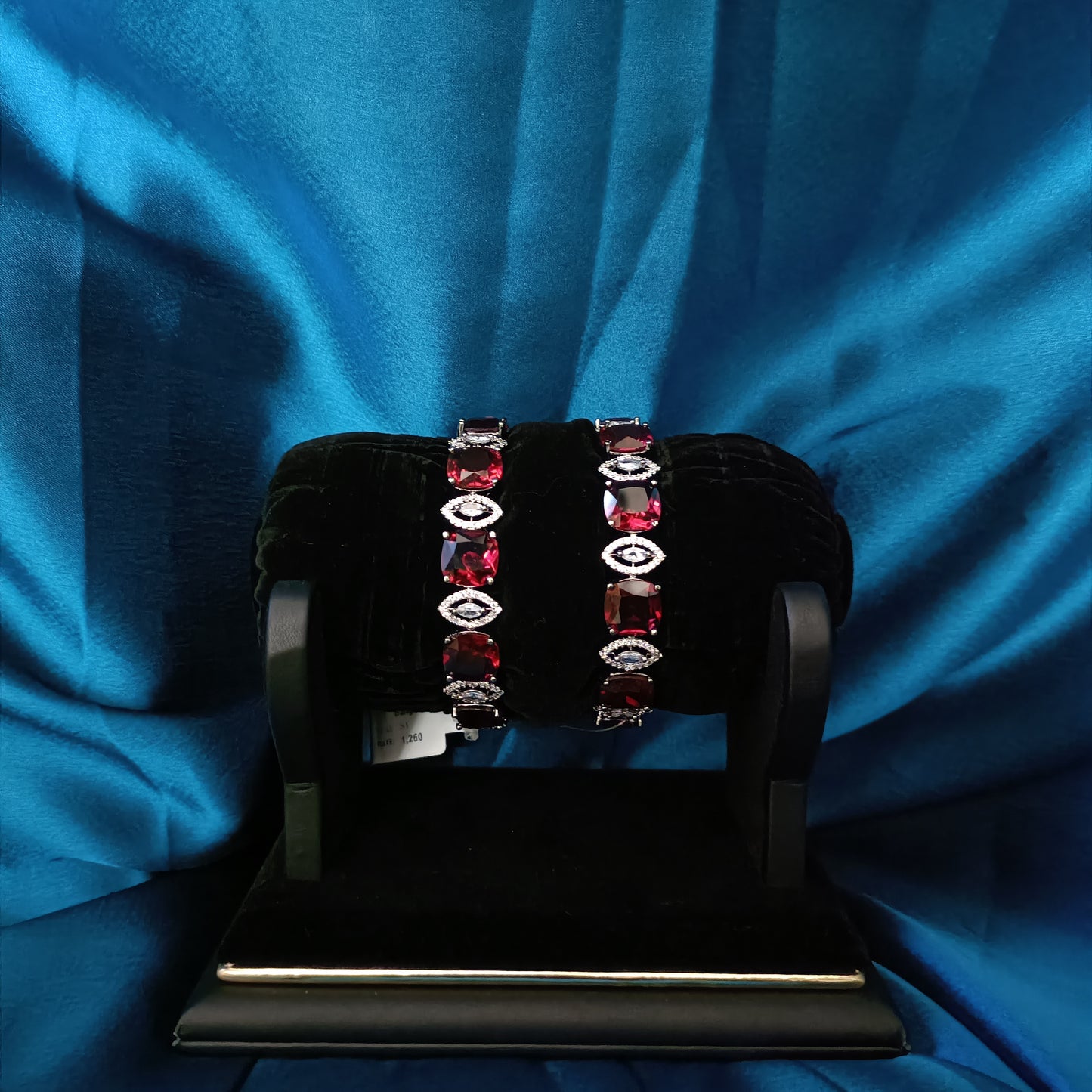 Beautiful Maroon studded AD Bangles