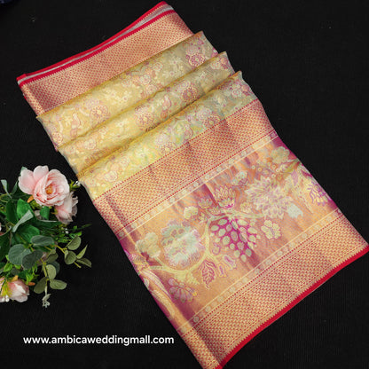 Special Bridal Kanchi Pattu Handloom Sarees😍