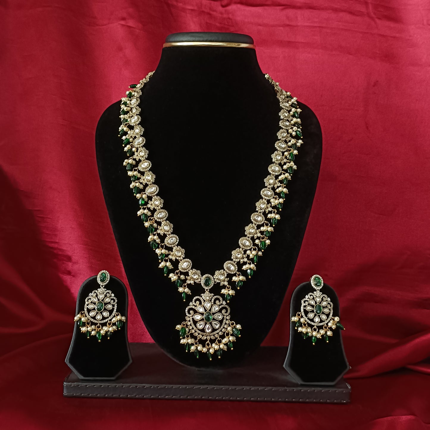 Beautiful Monalisa Beads Victorian Long Haaram