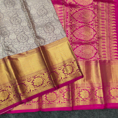 Kanchi Pattu Bridal Pure Zari Saree