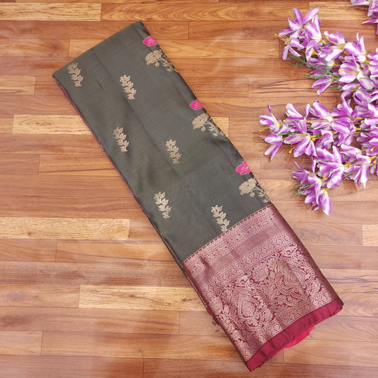 Semi Resham Kanchi Pattu Saree