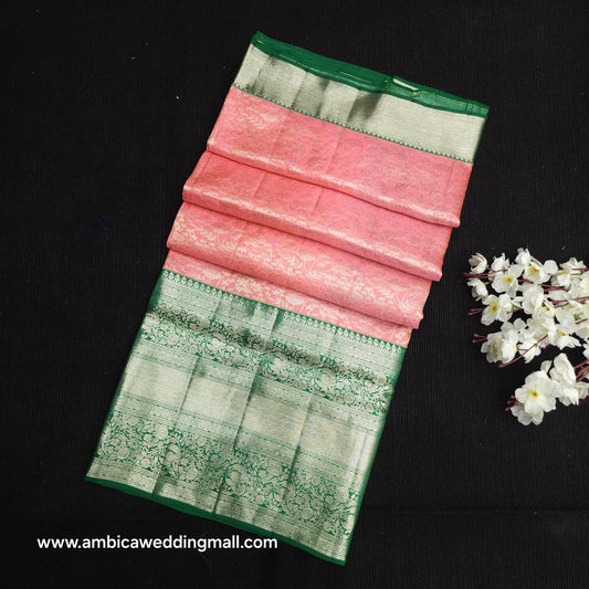 Pure German Silver Zari Pattu Saree