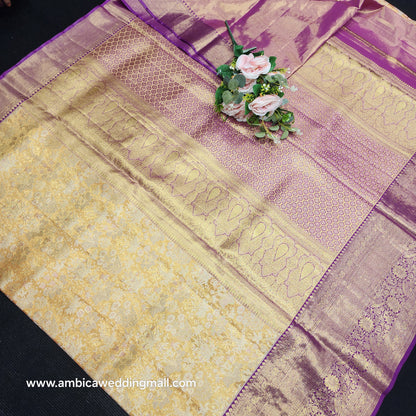 Pure Tissue Powerloom Bridal Kanchi Pattu Saree😍✨️