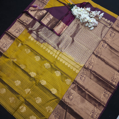 Kanchi Pattu Handloom Butta Light Weight Saree