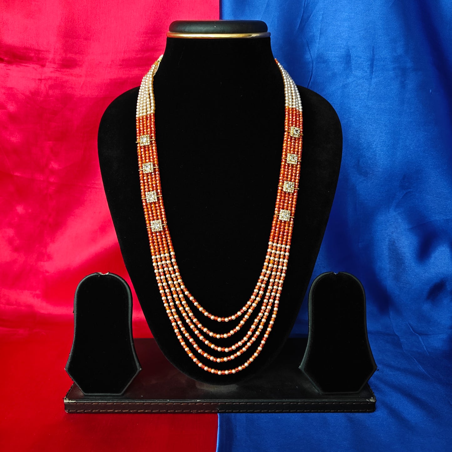 Beautiful Orange Coloured Honex Necklace