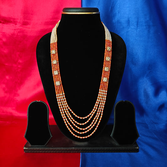 Beautiful Orange Coloured Honex Necklace