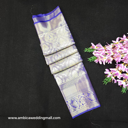 ✨️Semi Kanchi Pattu One Gram Gold Saree💫