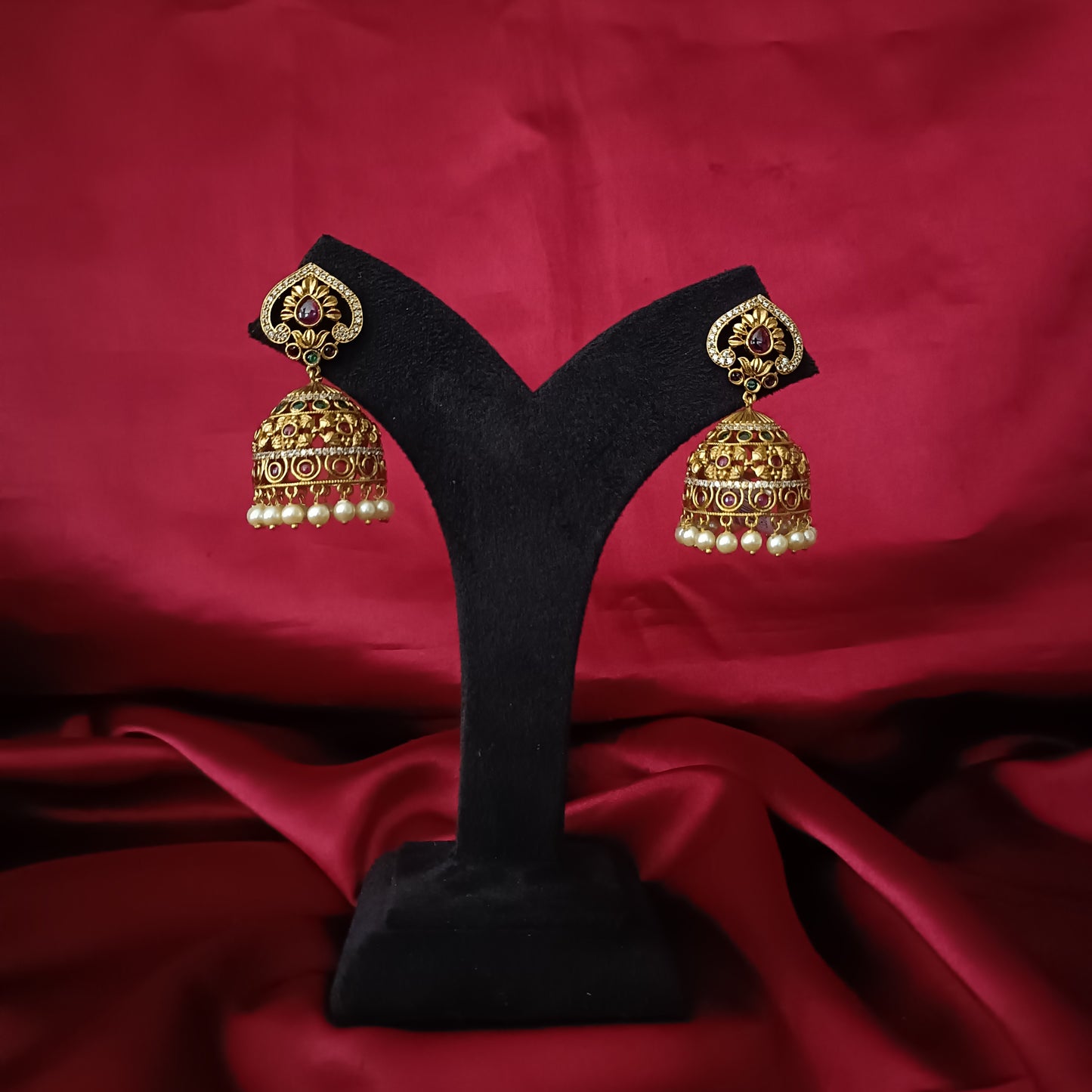 Beautiful Bridal Jhumkas