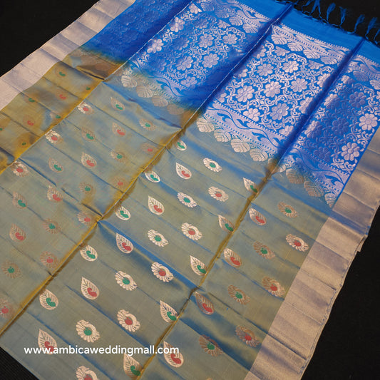 Kanchi Pattu Handloom Butta Saree