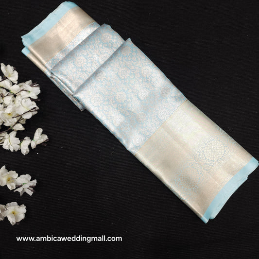 Semi Kanchi Pattu Pastel Sarees💫