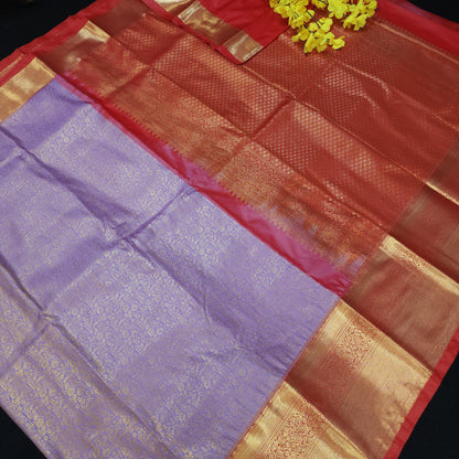 Special Lavender Semi Kanchi Pattu Saree