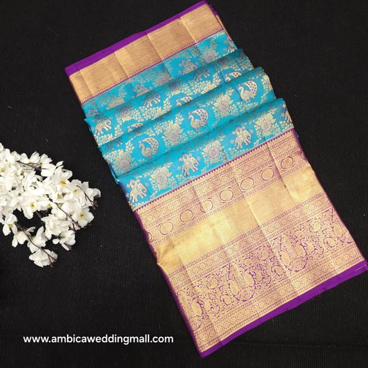Pure Resham Bridal Kanchi Pattu Handloom Saree