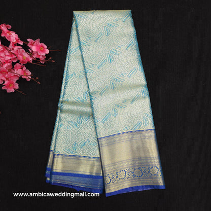 ✨️Semi Kanchi Pattu One Gram Gold Saree💫