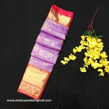Special Lavender Semi Kanchi Pattu Saree