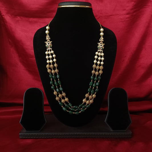 Elegant Three Layered Beads Maala