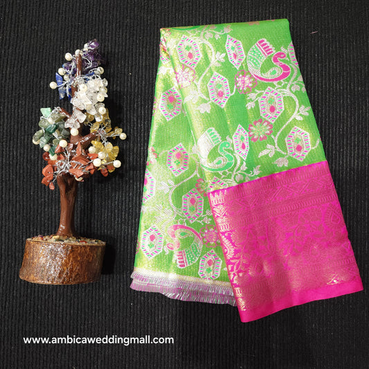 Kanchi Pattu Mix Lehengas [0 to 1.5 Years]