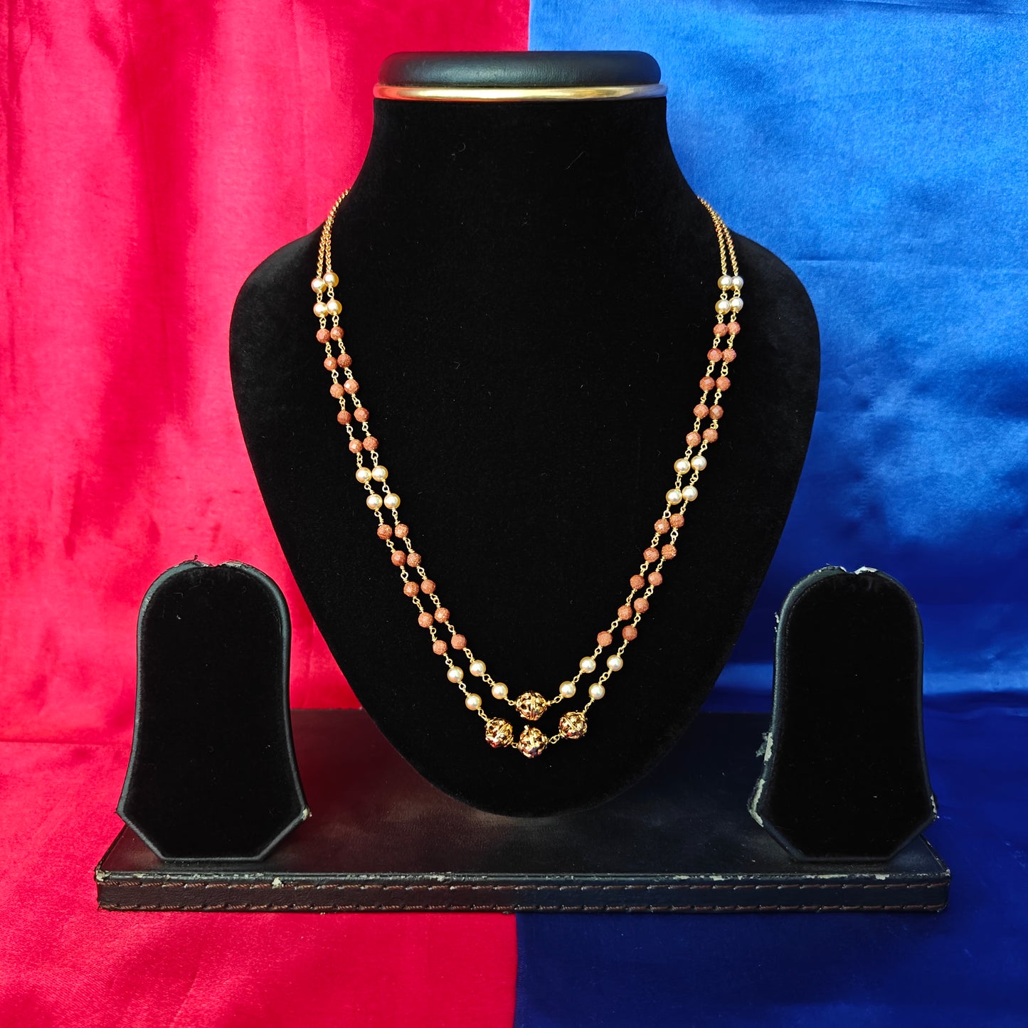 Beautiful Beads Mala In Maroon Colour