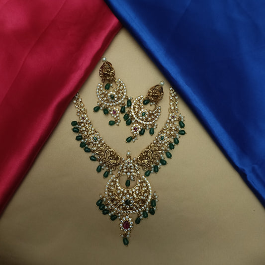 Elegant Nakshi Short Necklace