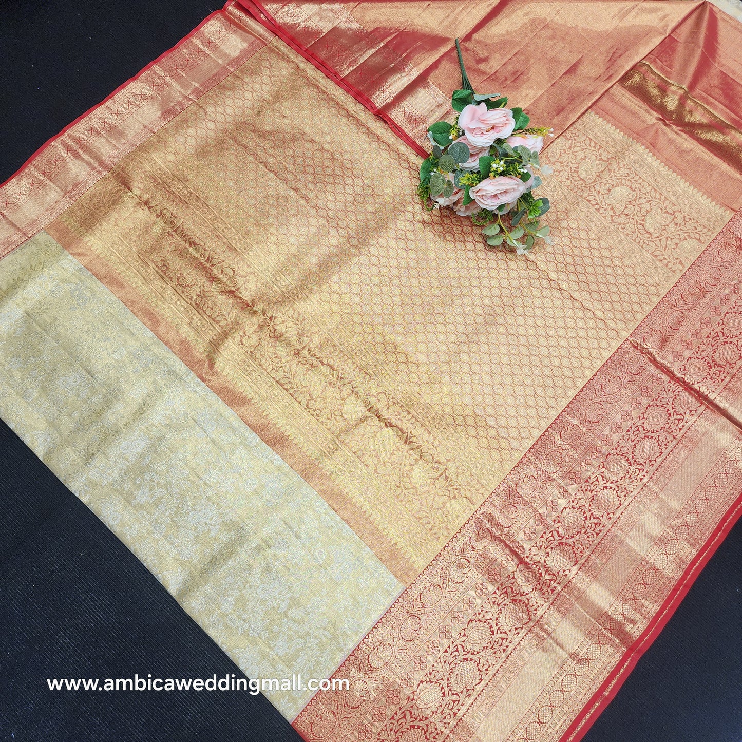 Pure Tissue Powerloom Bridal Kanchi Pattu Saree😍✨️