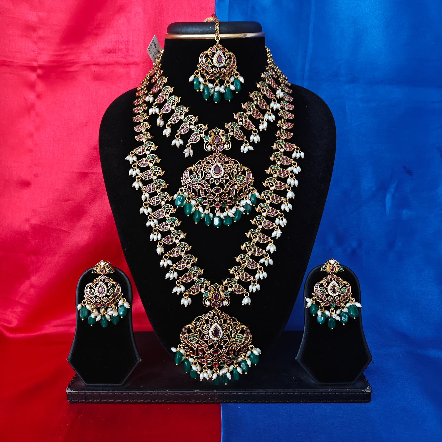 Beautiful Jadau Kundan Combo Set
