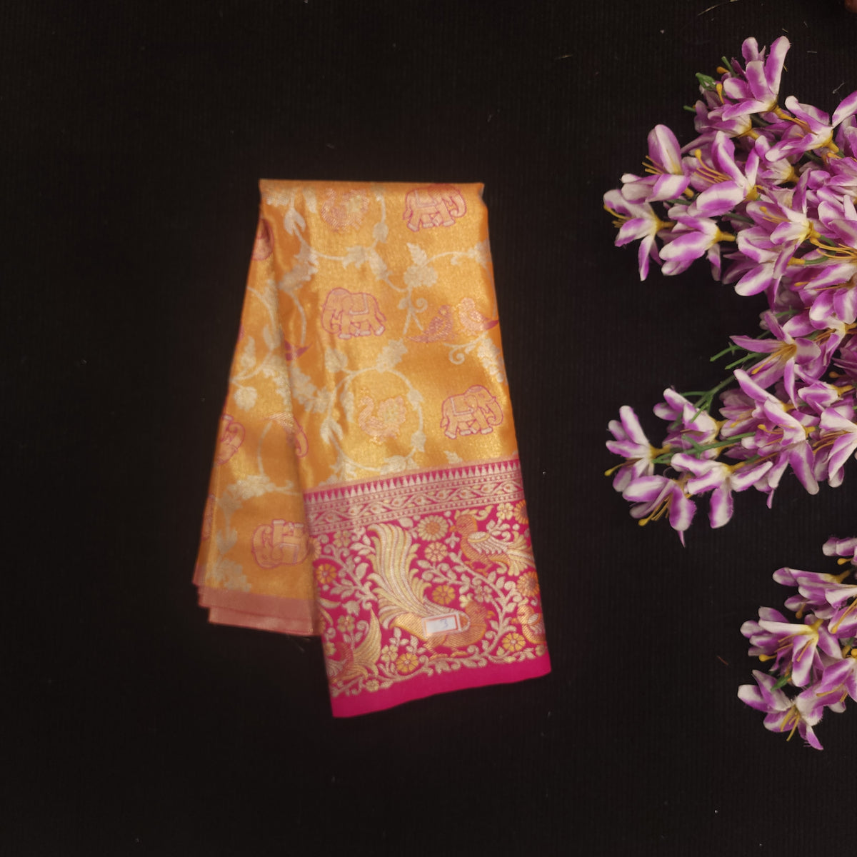 Kanchi Pattu Mix Lehengas [2 to 5 Years]