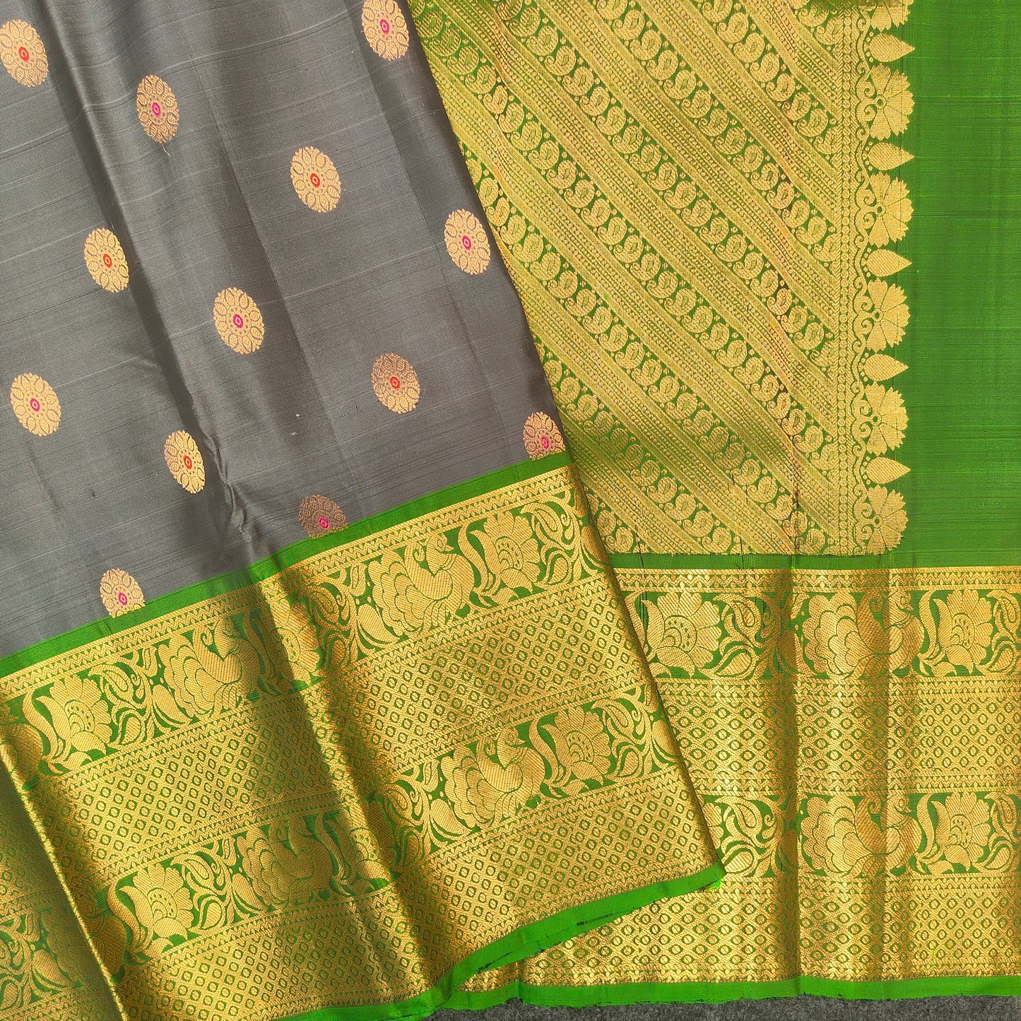 Kanchi Pattu Handloom Butta Sarees