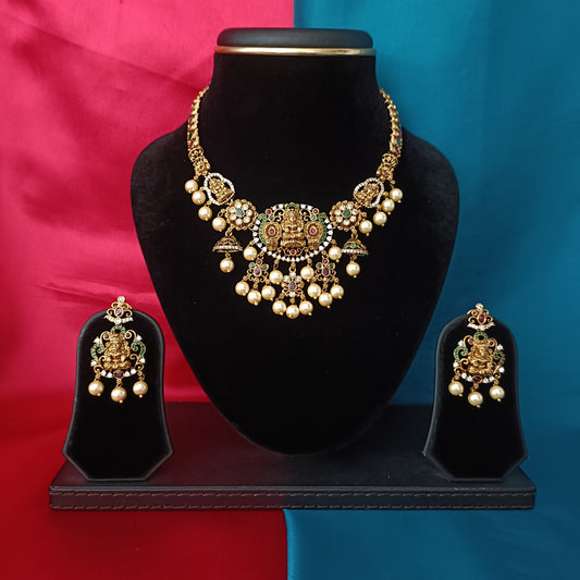 Beautiful Nakshi Short Necklace