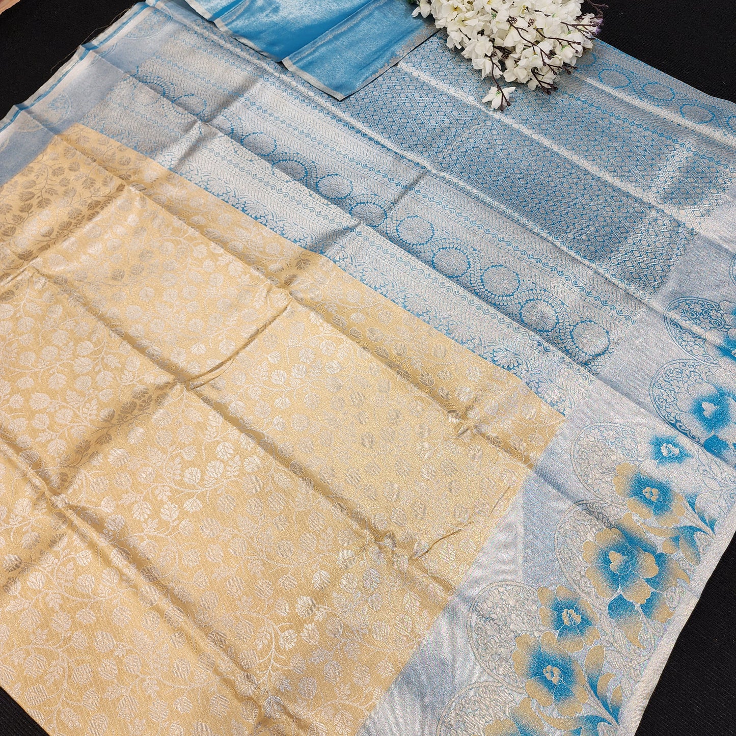 Skirt Border Kanchi Pattu Saree