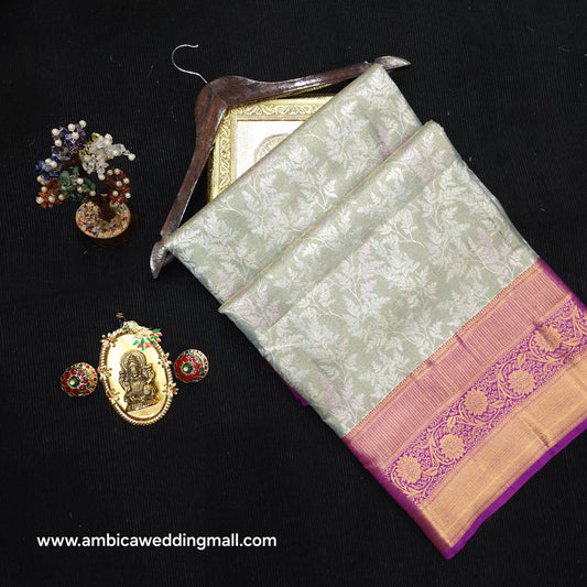Semi kanchi pattu tissue 2 Gram Gold Sarees🛍️