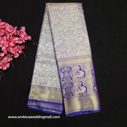 ✨️Semi Kanchi Pattu One Gram Gold Saree💫