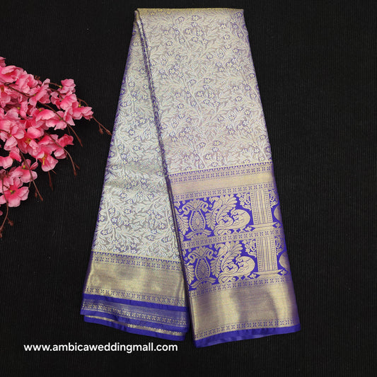 ✨️Semi Kanchi Pattu One Gram Gold Saree💫