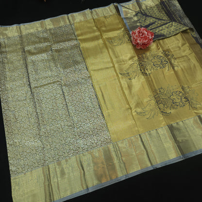 Golden Jariwarp Brocade Sarees 😍✨️