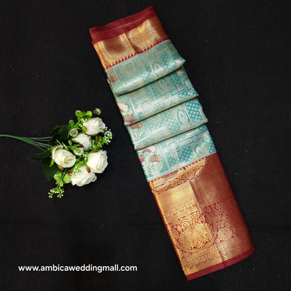 Semi Kanchi Pattu Tissue Saree