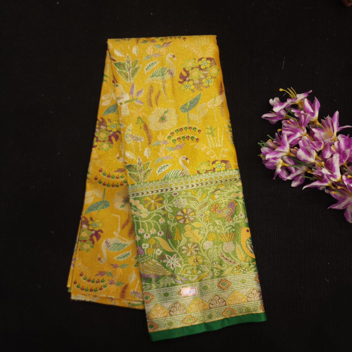 Kanchi Pattu Mix Lehengas [5 To 8 Years ]