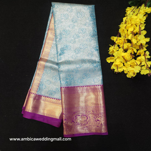 Semi Kanchi Pattu Tissue Sarees