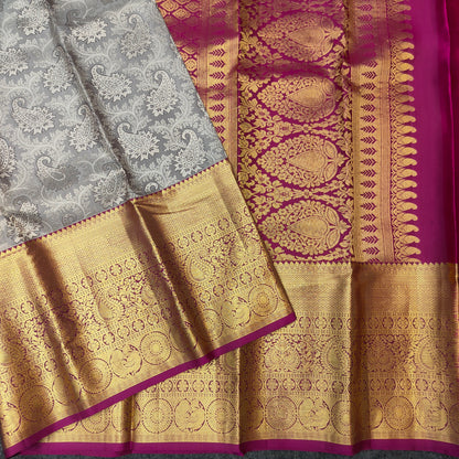 Kanchi Pattu Bridal Pure Zari Saree